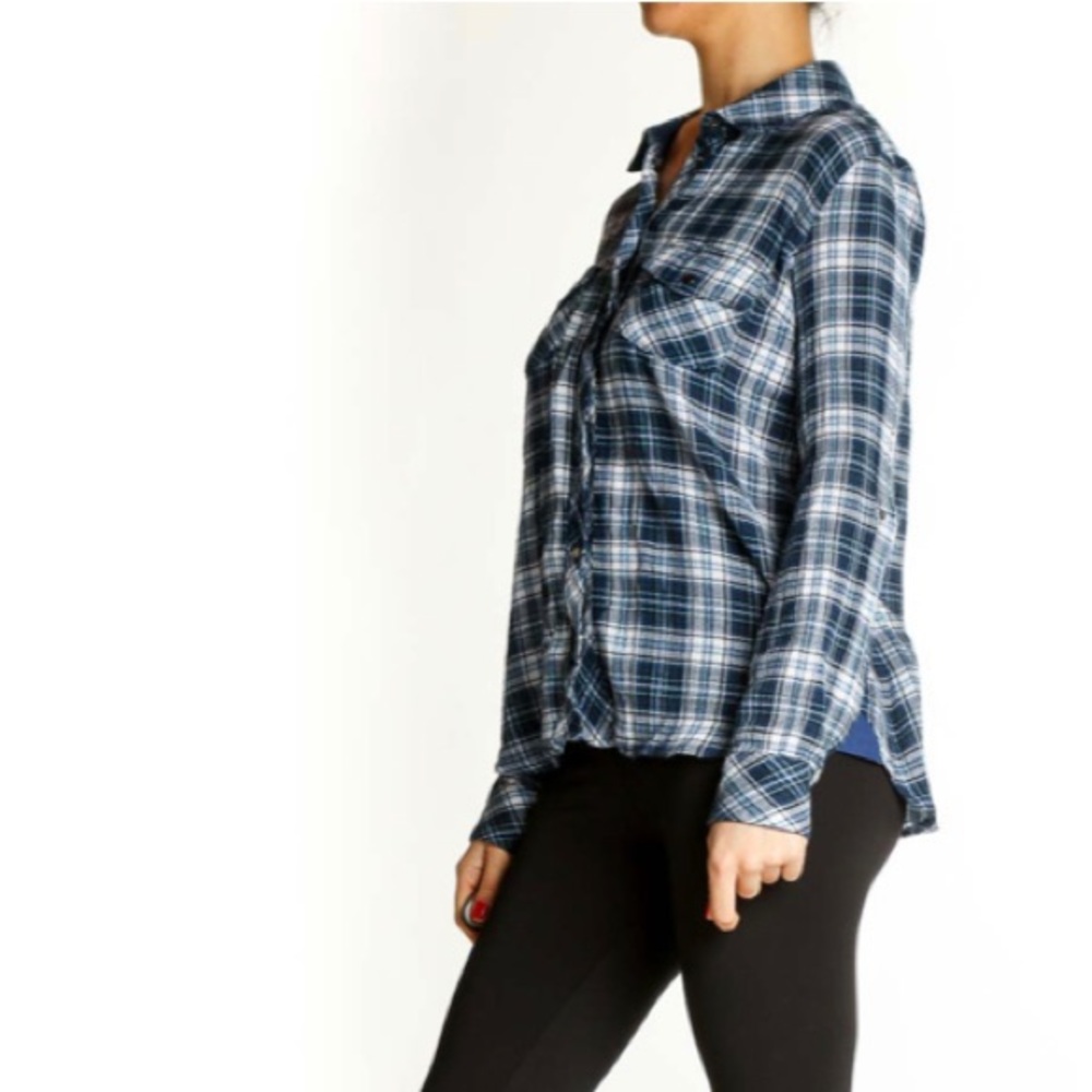 Kut from the Kloth Flannel Button Down Shirt - Picture 2 of 7